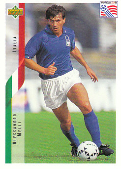 Alessandro Melli Italy Upper Deck World Cup 1994 Eng/Ita #131